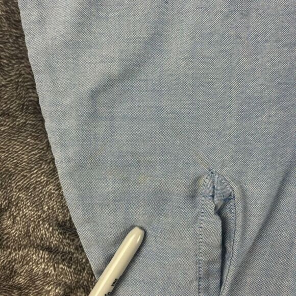 Vtg 80s Levi's White Tab Chambray Western Pearl Snap Long Sleeve Denim L - Picture 5 of 13